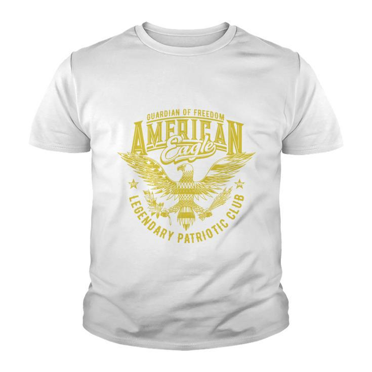Guardian Of Freedom American Eagle Legendary Patriotic Club Youth T-shirt