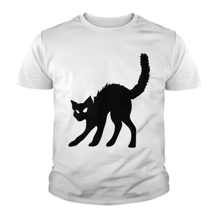 Halloween Black Cat Witches Pet Design Youth T-shirt