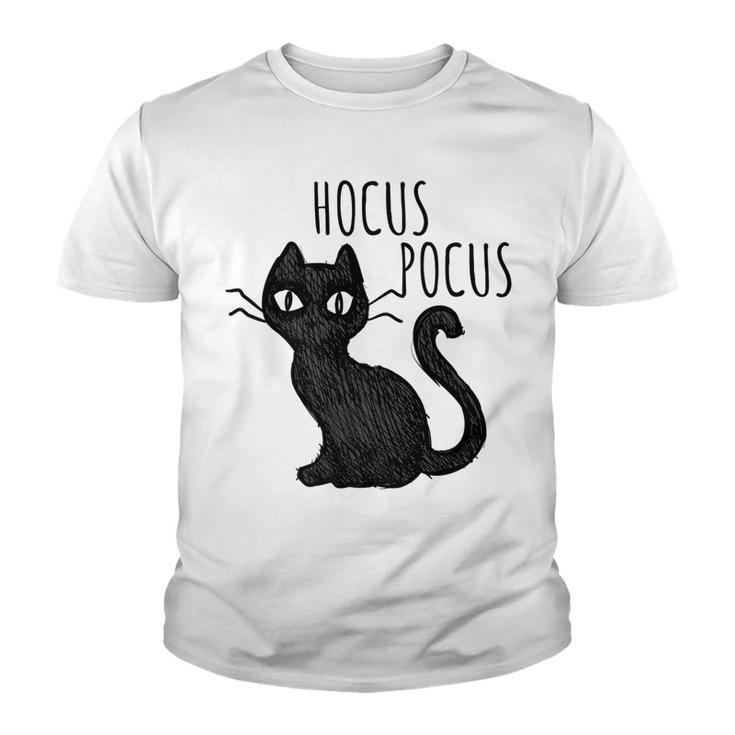 Halloween  For Cat Lovers | Hocus Pocus Black Cat  Youth T-shirt