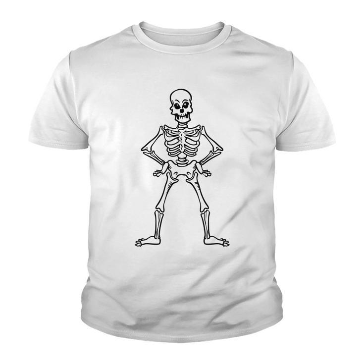 Halloween Funny Skeleton Black Custom For You Youth T-shirt