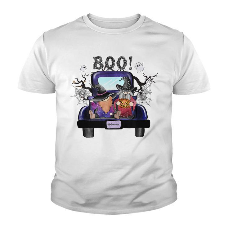 Halloween Gnomes Costume Funny Truck Spooky  Youth T-shirt