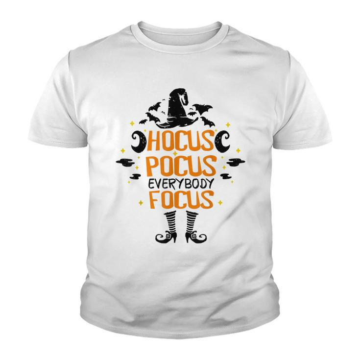 Halloween Hocus Pocus Everybody Focus Funny Teacher Costume  V2 Youth T-shirt