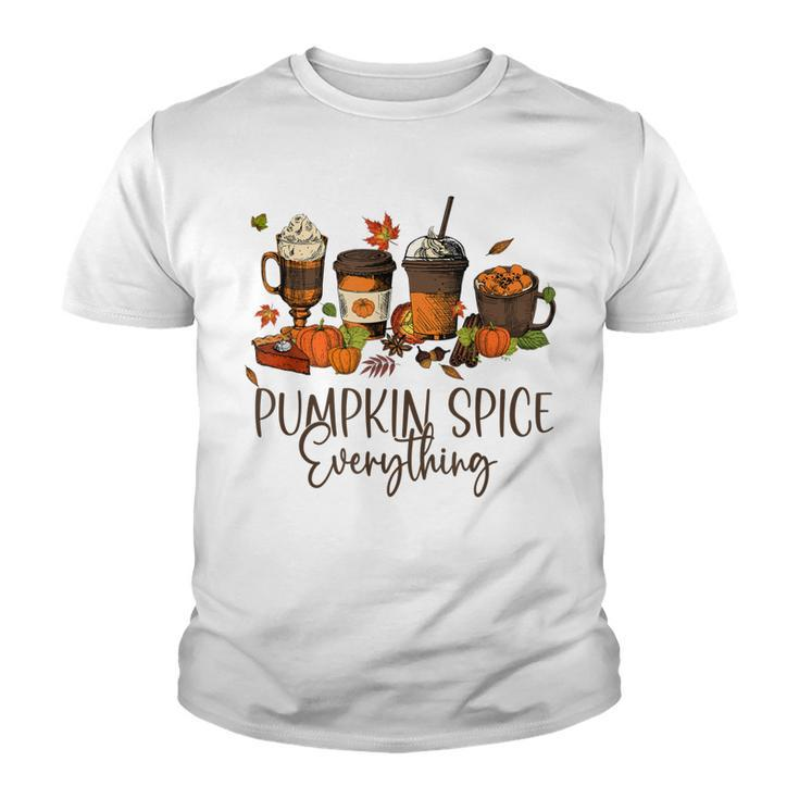 Halloween Pumpkin Spice Everything Thanksgiving  V2 Youth T-shirt