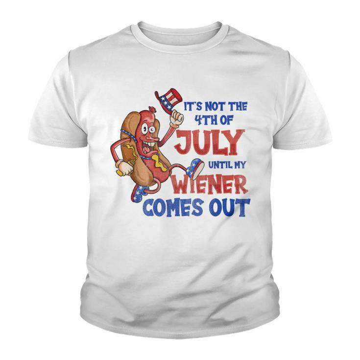 Its Not A Party Until My Wiener Comes Out 4Th Of July Wiener  V2  Youth T-shirt