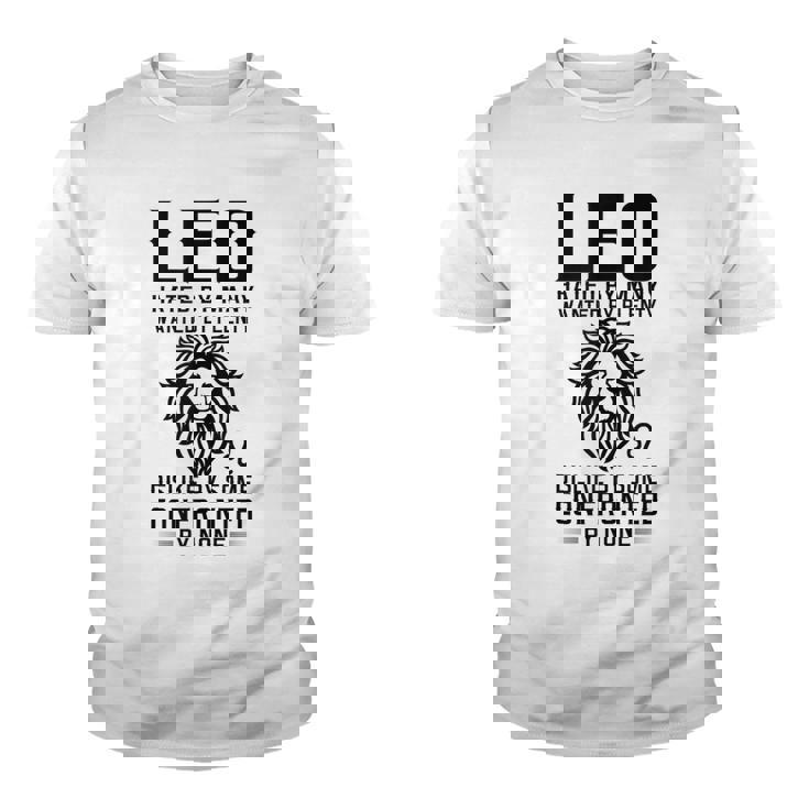 Lion Graphic Art July August Birthday Gifts Leo Zodiac Sign  Youth T-shirt