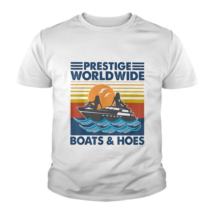 Prestige Worldwide Boats And Hoes Retro Vintage Tshirt Youth T-shirt