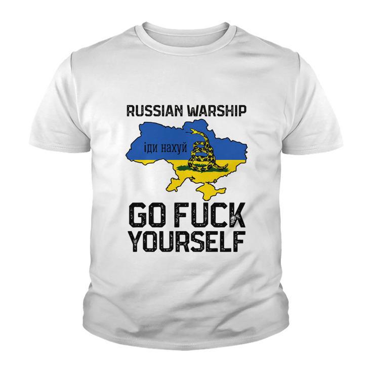 Russian Warship Go F Yourself Russian Warship Go Fuck Yourself Tshirt Youth T-shirt