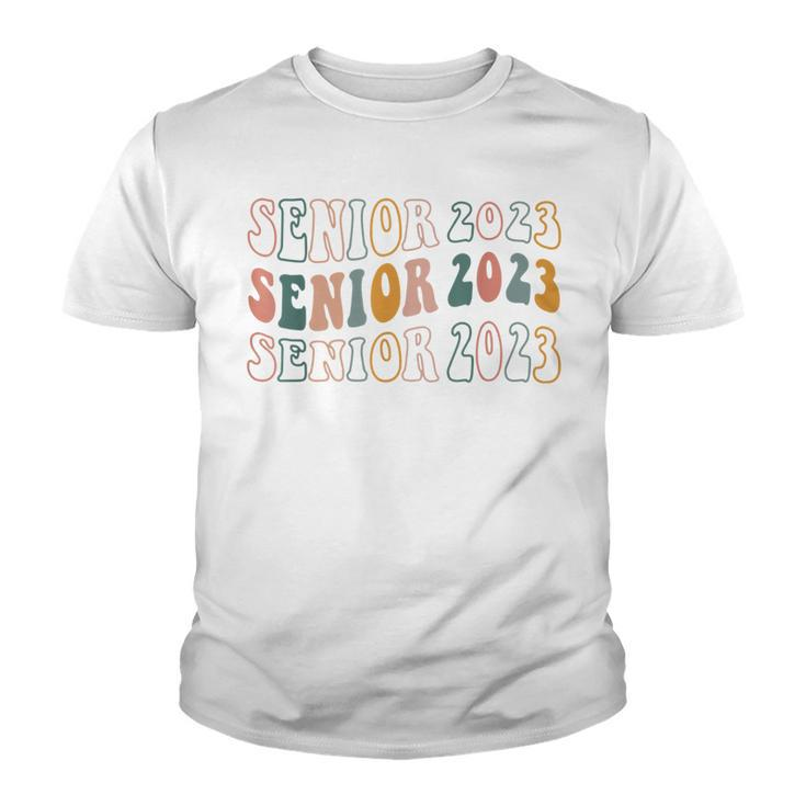 Senior 2023 Retro Class Of 2023 Seniors Graduation 23 Gifts Youth T-shirt