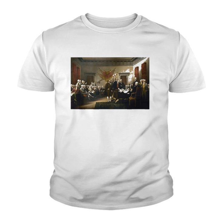 Signing The Declaration Of Independence 4Th Of July Youth T-shirt
