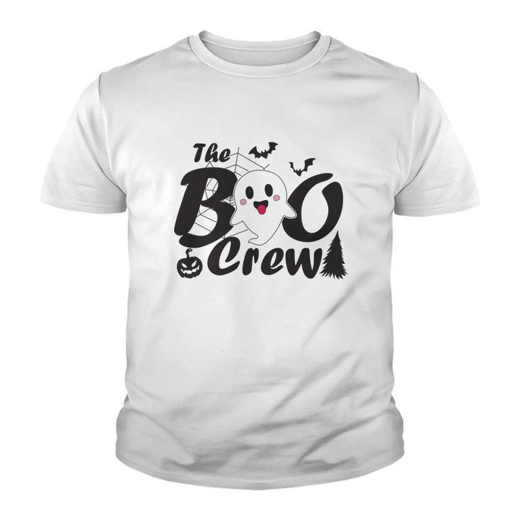 The Boo Crew Cute Ghost Happy Halloween Youth T-shirt