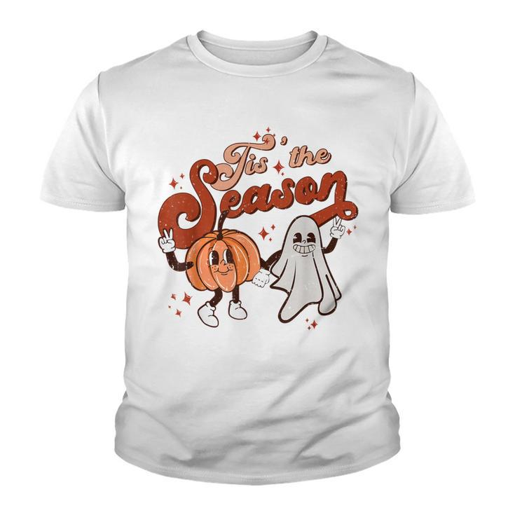Tis The Season To Be Spooky Fall Pumpkin Halloween Costume  Youth T-shirt
