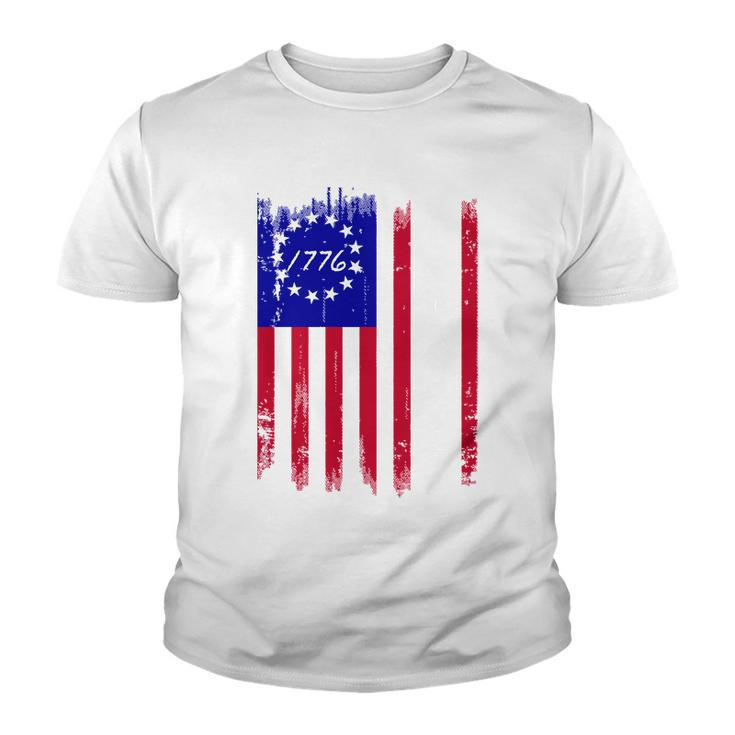 Ultra Maga Betsy Ross Usa Flag Trump 2024 Anti Biden Youth T-shirt