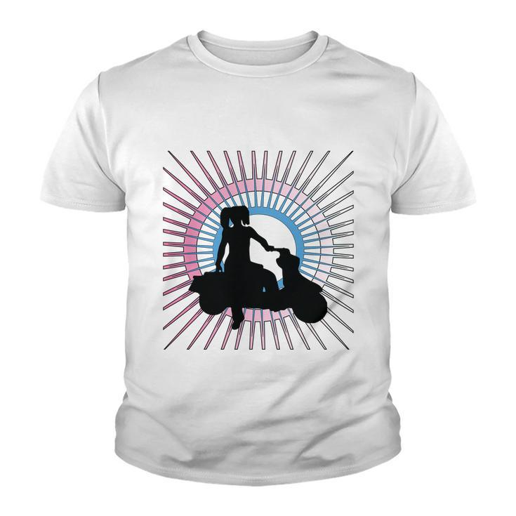 Girl On Moped Youth T-shirt