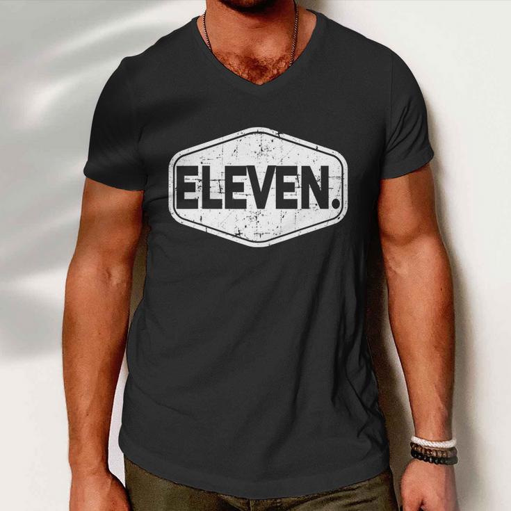 11Th Birthday Of Boy Or Girl 11 Years Old Eleven Men V-Neck Tshirt