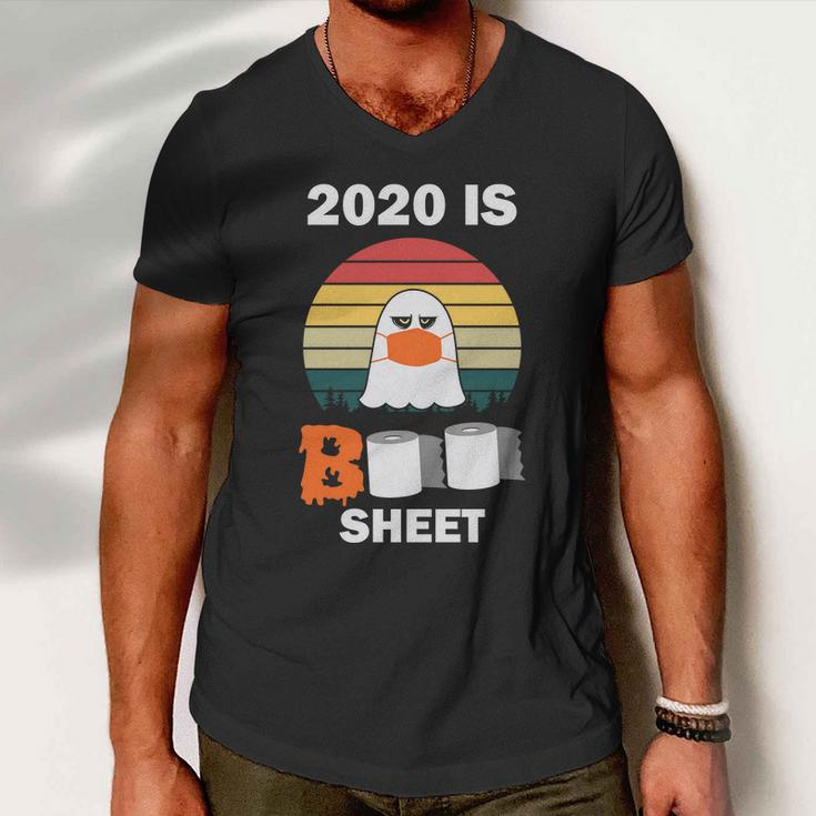 2020 Is Boo Sheet Halloween Quote Men V-Neck Tshirt