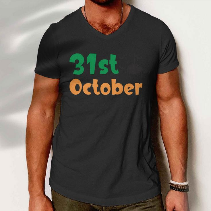 31St October Funny Halloween Quote Men V-Neck Tshirt