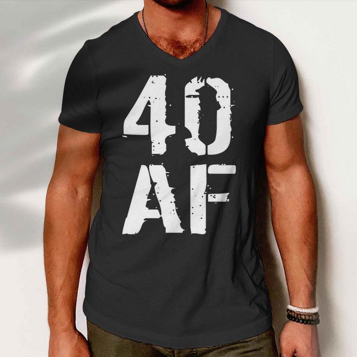 40 Af 40Th Birthday Men V-Neck Tshirt