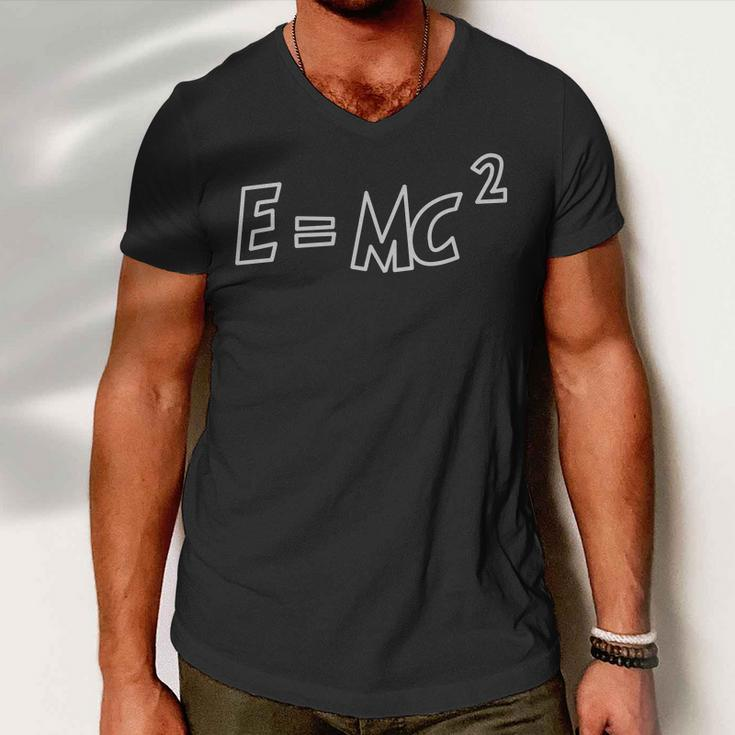 Albert Einstein EMc2 Equation Men V-Neck Tshirt