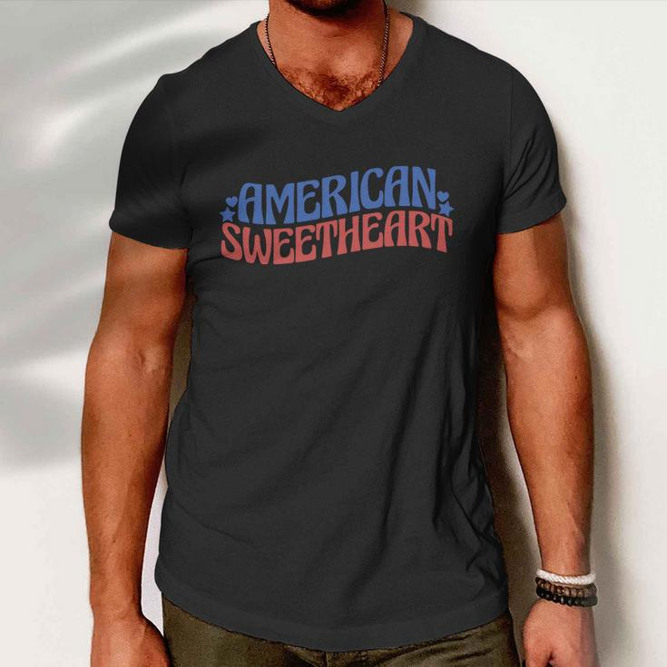 American Sweetheart 4Th Of July Men V-Neck Tshirt