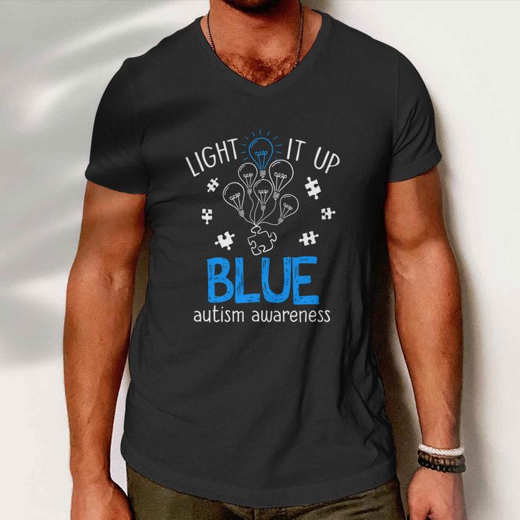 Autism Awareness Autism Support Men Tshirt Men V-Neck Tshirt