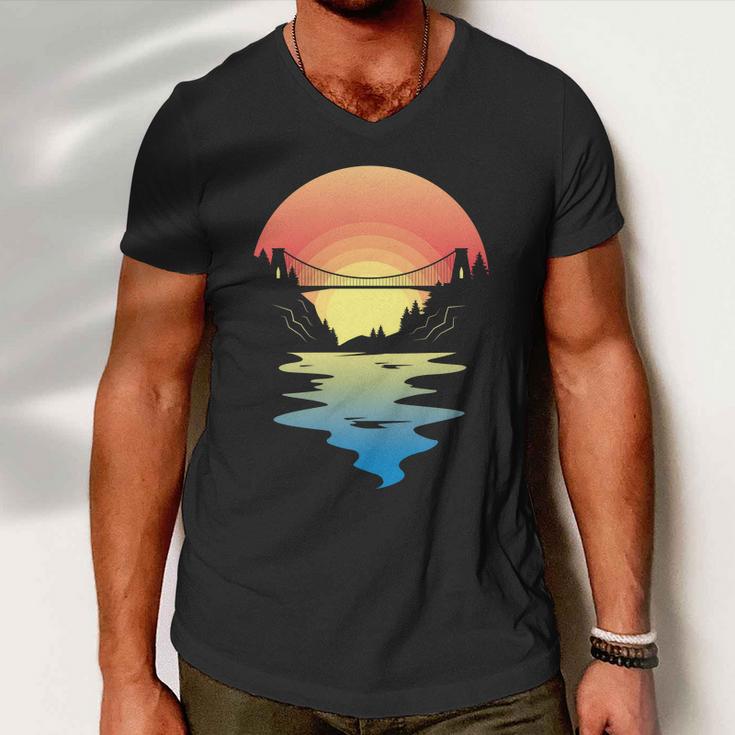 Bristol Bridge Tshirt Men V-Neck Tshirt