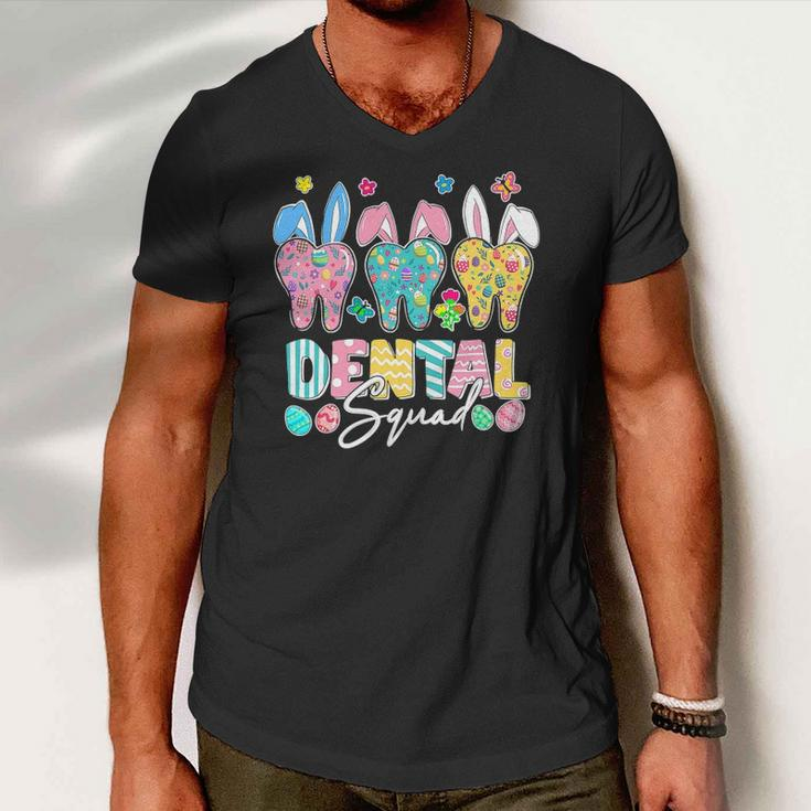 Bunny Ears Cute Tooth Dental Squad Dentist Easter Day Men V-Neck Tshirt