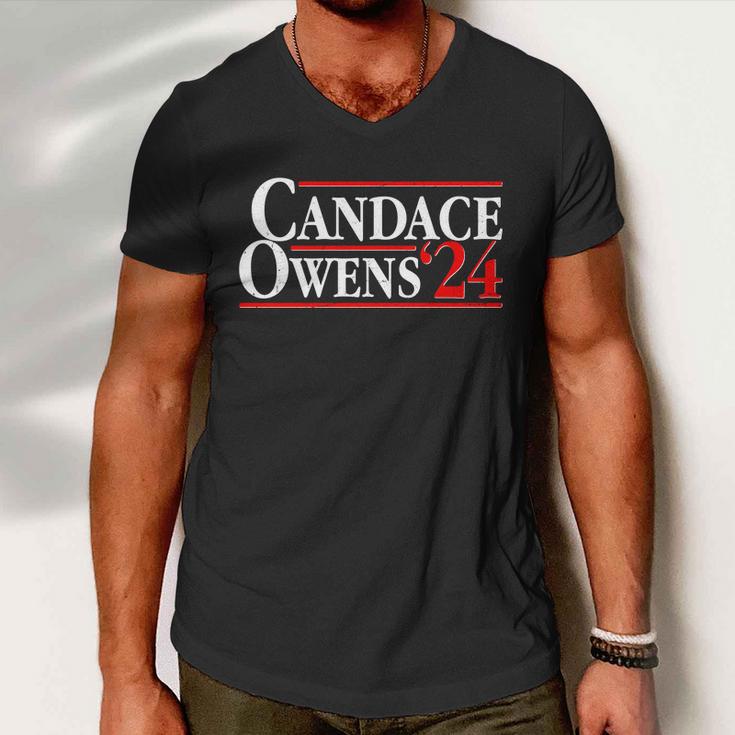 Candace Owens For President 24 Election Men V-Neck Tshirt