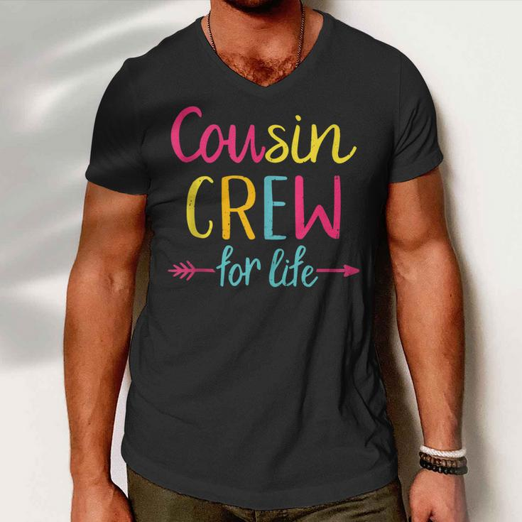 Cousin Crew For Life Family Matching Adult N Kids Funny Men V-Neck Tshirt