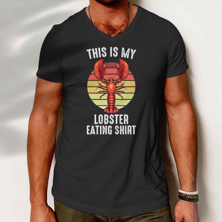 Crab &8211 This Is My Lobster Eating &8211 Shellfish &8211 Chef Men V-Neck Tshirt