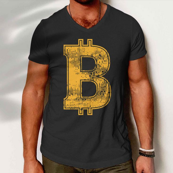 Cryptocurrency Funny Bitcoin B S V G Shirt Men V-Neck Tshirt