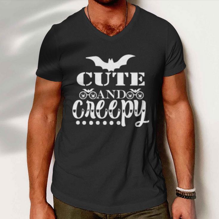 Cute And Creepy Halloween Quote Men V-Neck Tshirt