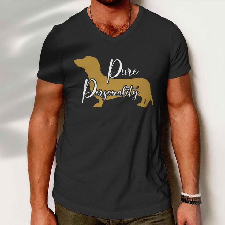 Dachshund Mom Wiener Doxie Mom Cute Doxie Graphic Dog Lover Funny Gift Men V-Neck Tshirt