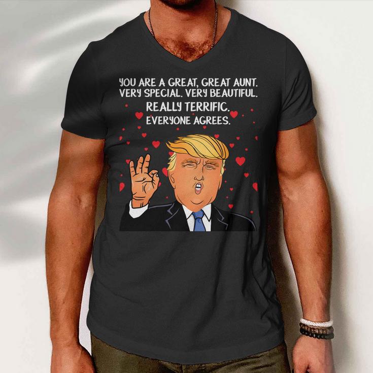 Donald Trump Your A Great Aunt Tshirt Men V-Neck Tshirt