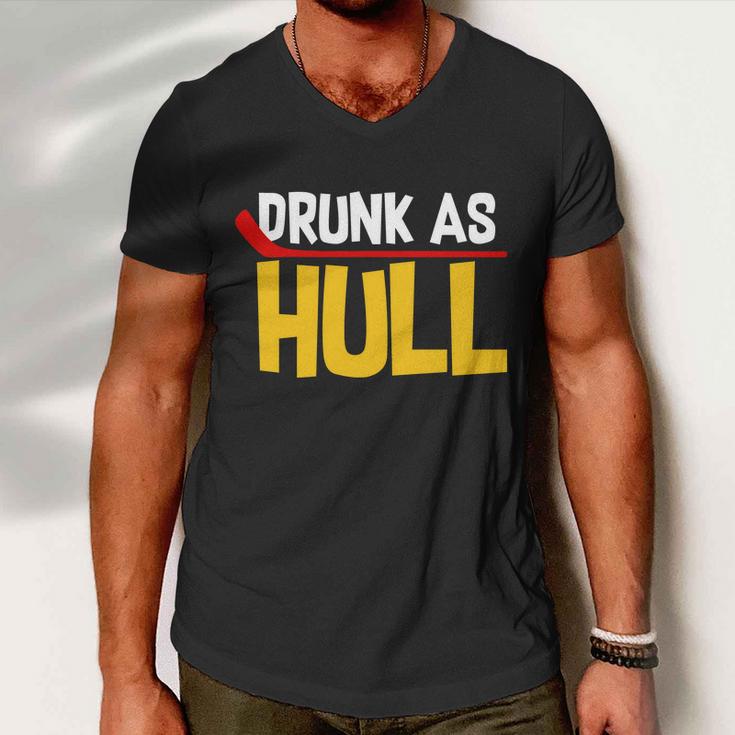 Drunk As Hull Men V-Neck Tshirt