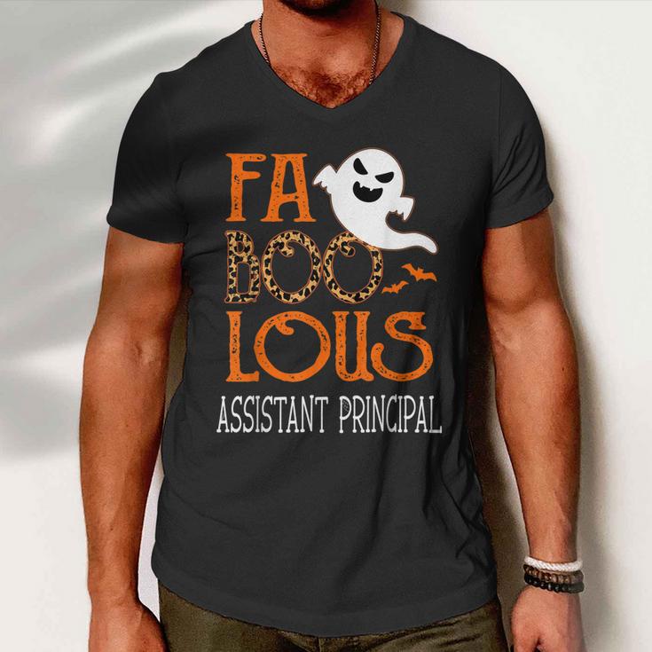 Faboolous Assistant Principal On Halloween Party Funny Ghost Men V-Neck Tshirt