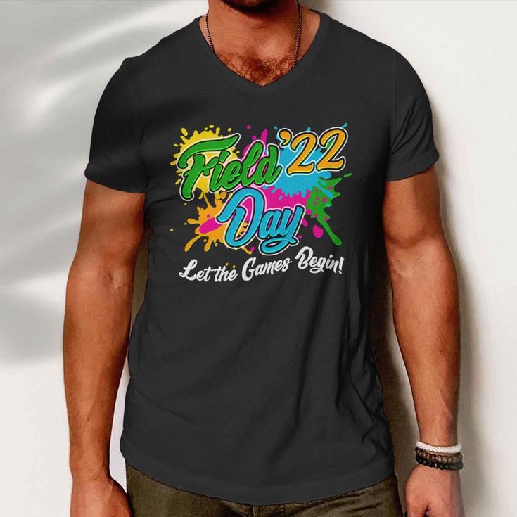 Field Day 2022 Let The Games Begin V3 Men V-Neck Tshirt