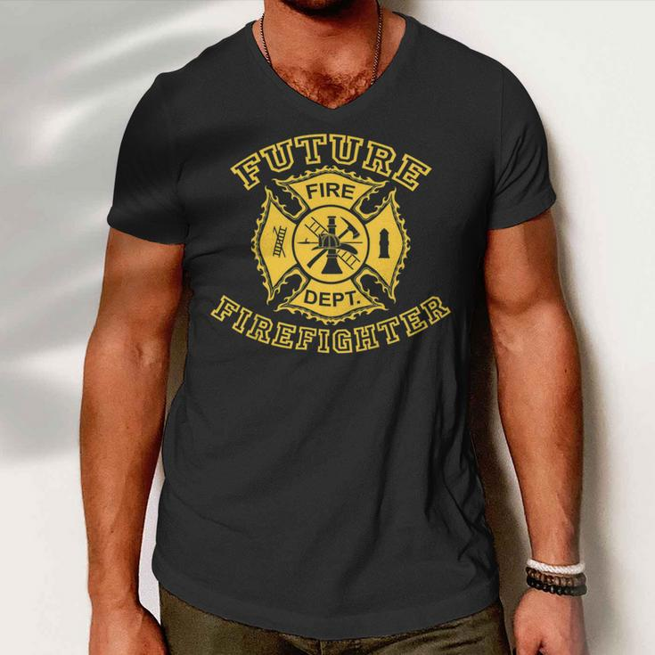 Firefighter Future Firefighter V2 Men V-Neck Tshirt