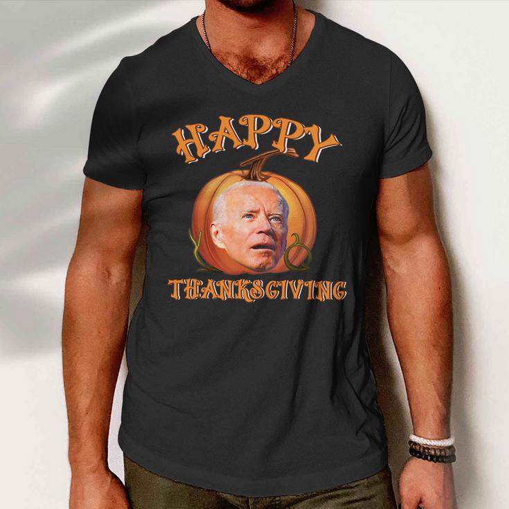 Funny Biden Happy Christmas Halloween Thanksgiving Men V-Neck Tshirt