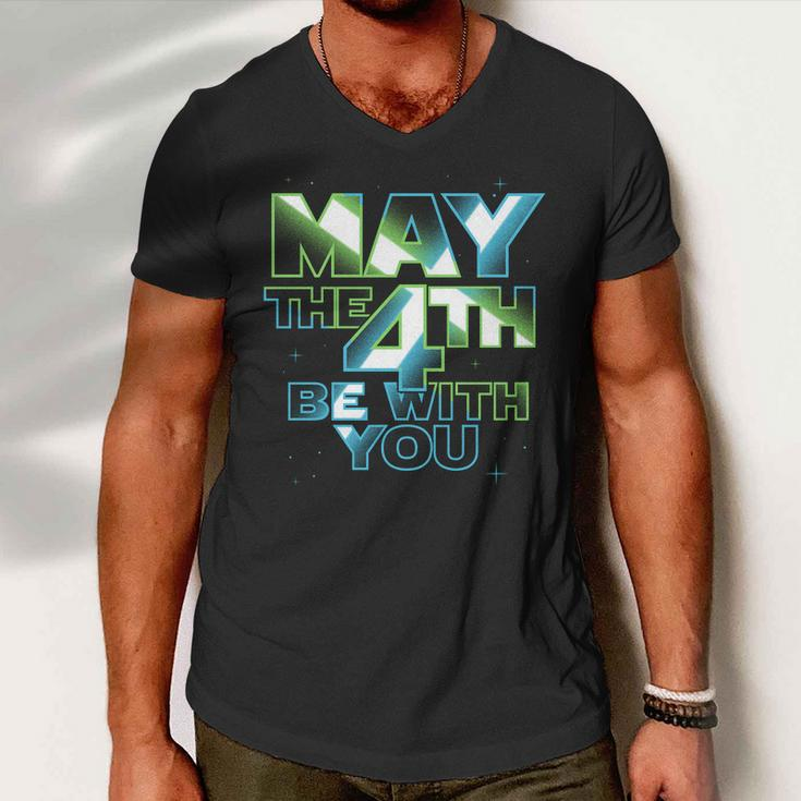 Funny May The 4Th Be With You Tshirt Men V-Neck Tshirt