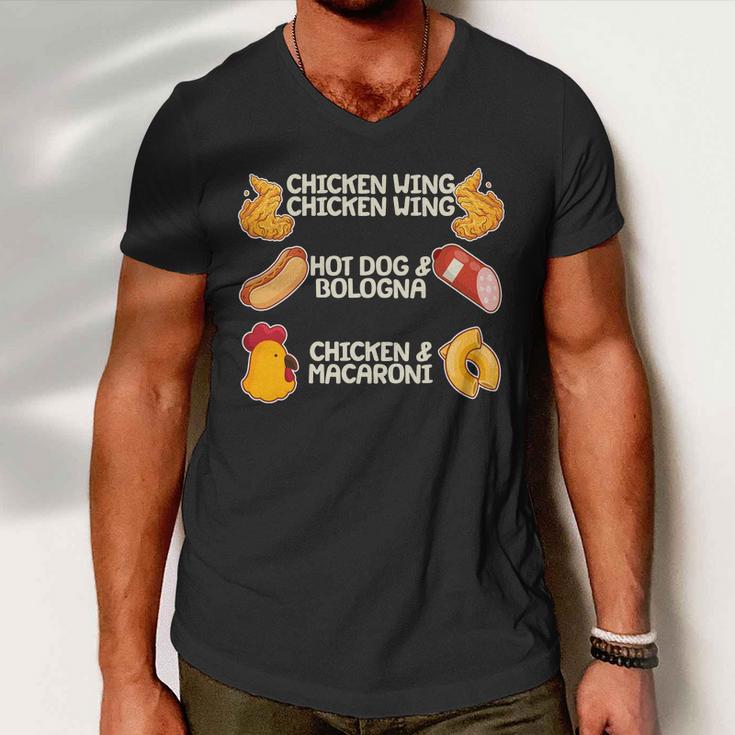 Funny Viral Chicken Wing Song Meme Men V-Neck Tshirt