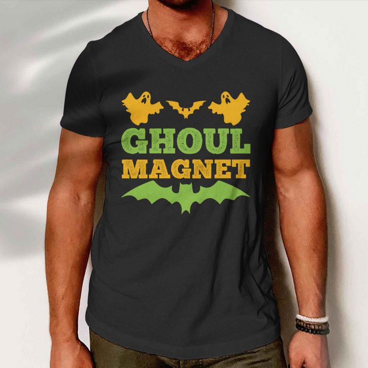 Ghoul Magnet Funny Halloween Quote Men V-Neck Tshirt