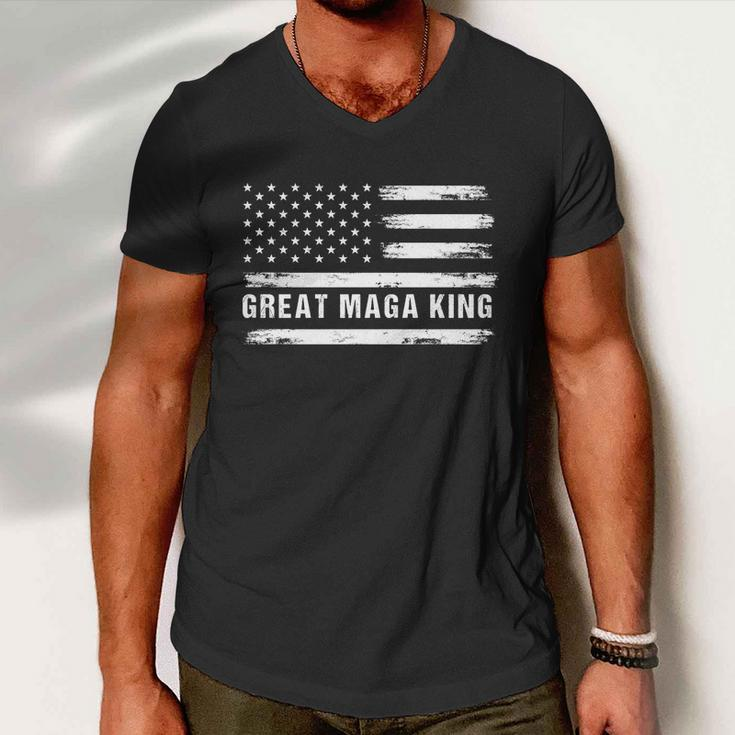 Great Maga King Pro Trump 2024 Meaningful Gift Men V-Neck Tshirt