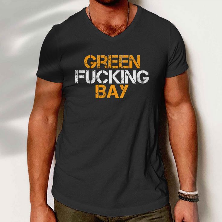 Green Fucking Bay Wisconsin Tshirt Men V-Neck Tshirt