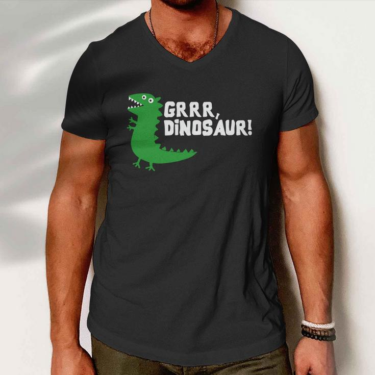 Grrr Mr Dinosaur Men V-Neck Tshirt