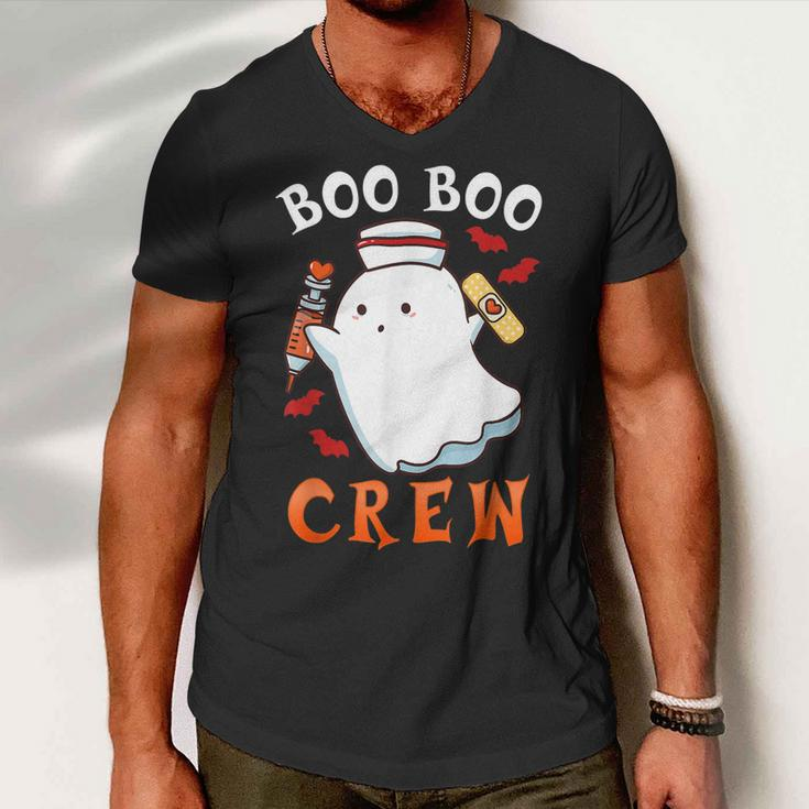 Halloween Nurse Boo Boo Crew Men V-Neck Tshirt