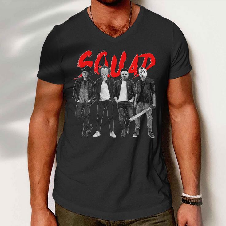 Halloween Squad Tshirt Men V-Neck Tshirt