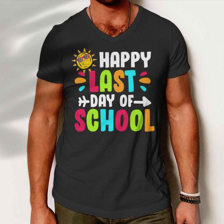Happy Last Day Of School Sun Men V-Neck Tshirt