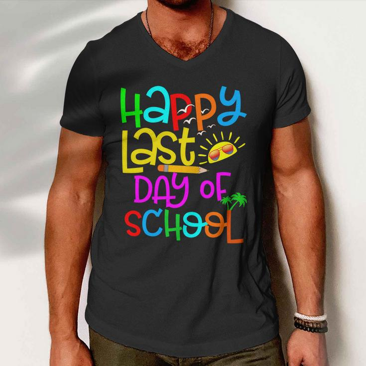 Happy Last Day Of School Teacher Student Graduation Gift V2 Men V-Neck Tshirt