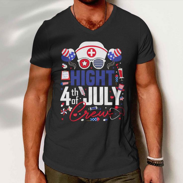 Hight Nurse 4Th Of July Crew Independence Day Patriotic Gift Men V-Neck Tshirt