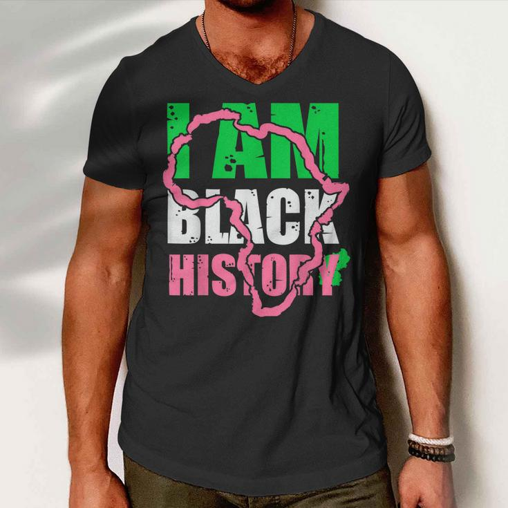 I Am Black History Aka Black History Month 2022 Men V-Neck Tshirt